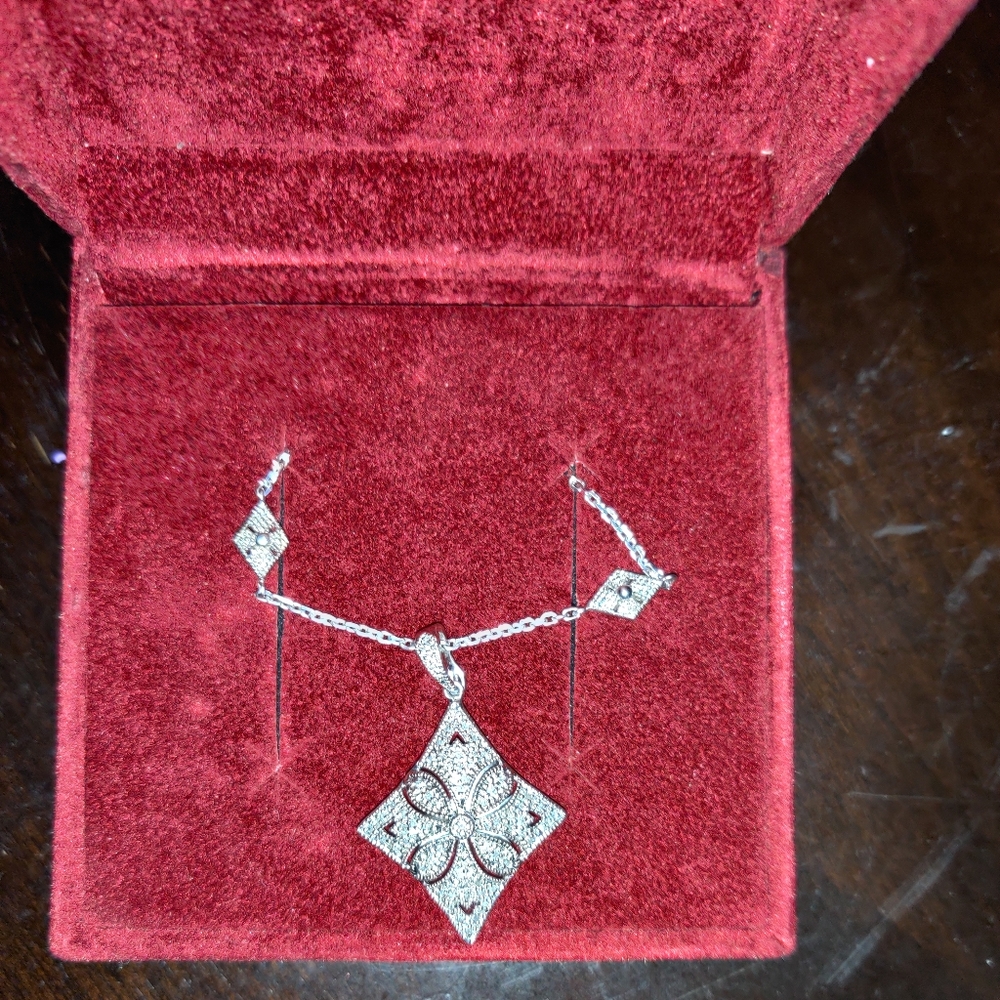 Sterling Silver Affinity Diamond Necklace